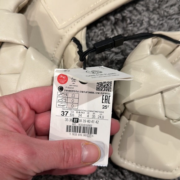 Zara Cream Women Sandals - Picture 4 of 7